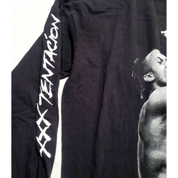 XXXtentacion Long Sleeve T-Shirt Double Sided Tee Rap Memorial EUC Hip Hop XL - Picture 9 of 9